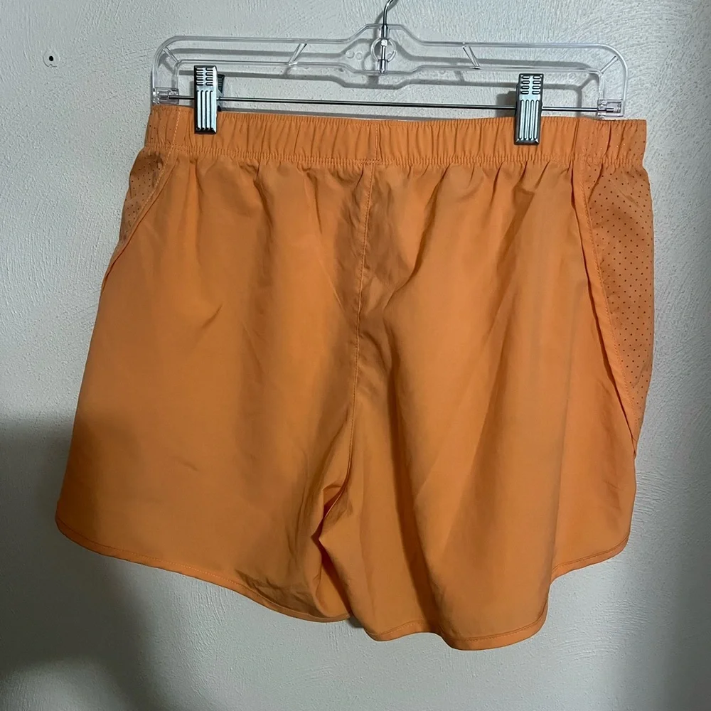 NEW BALANCE Classic‎ Tulip Hem Athletic Running Shorts Orange Women's Size M GUC